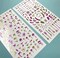 Wrapables 450+ Nail Stickers Pink & Gold Foil Nail Stickers Nail Art Henna Nail Stickers, 5 sheets - Prints